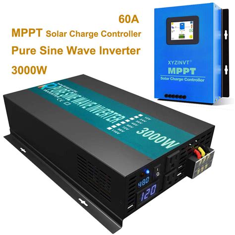 Wzrelb Mppt Solar Charge Controller 60a Pure Sine Wave Inverter 3000w