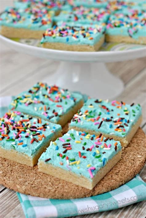 Frosted Sugar Cookie Bars Recipe Shugary Sweets