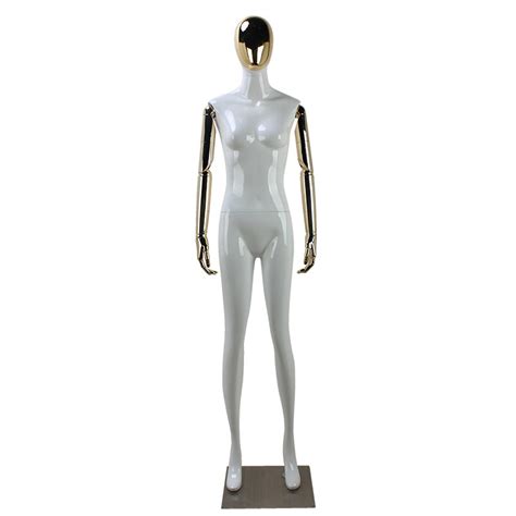High Quality Golden Face Movable Joints Female Mannequin China Woman