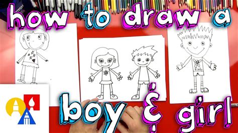 How To Draw A Boy And A Girl Youtube