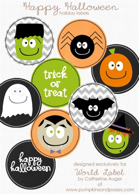 Use the eggs as fun coloring pages or decorate them by gluing various materials like paper, stickers, buttons or washi tape. 15 Halloween Printable Gift Tags {free printable} - Tip Junkie