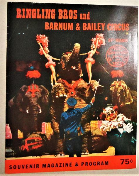 Ringling Bros And Barnum And Bailey Circus Souvenir Magazine And