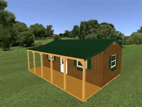 Side Porch Cabin 12 X 24 Countryside Barns