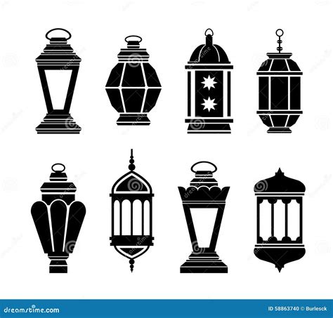 Ramadan Arabic Lanterns Stock Vector Image 58863740