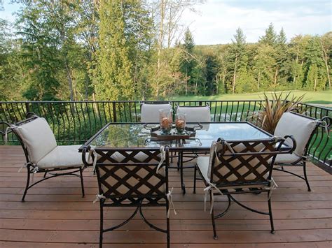 The table and chairs set are designed to be. Cast Aluminum Patio Furniture | HGTV