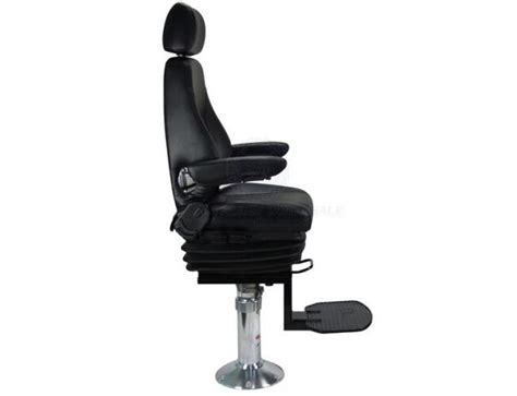 Relaxn Seafarer Pilot Boat Seat With Air Ride Pedestal And Footrest