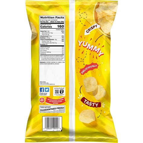 Lays Potato Chips Nutrition Facts