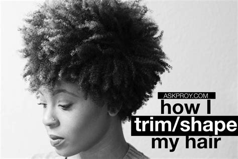 Decide on a trim or full shave most guys won't find an issue with a few tufts on their back. How I Trim My Natural Hair (Tapered Shape) - askpRoy