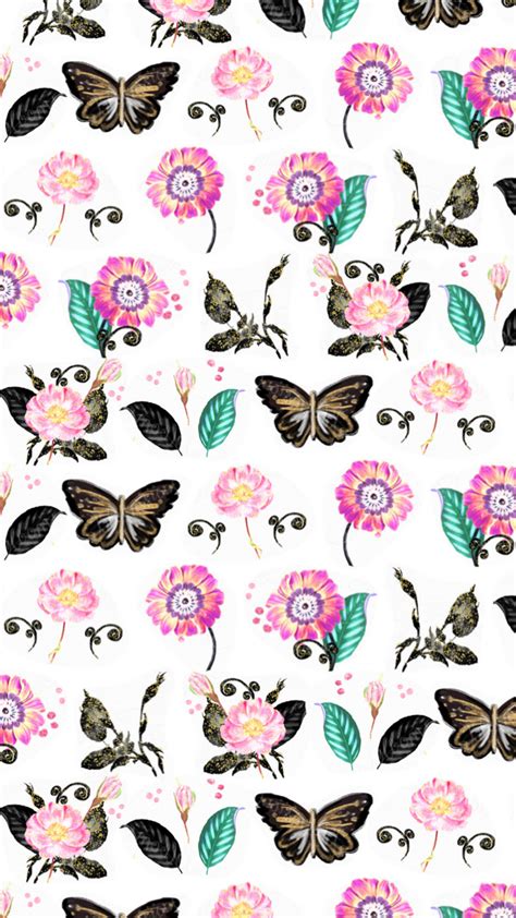 On my monitor, the pink in the wallpaper has a slight yellowish undertone, and the rug looks lavender. Pin by Judy Charline on Wallpapers | Pretty phone wallpaper, Butterfly watercolor, Backgrounds ...