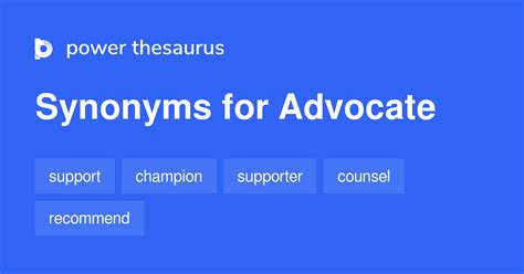 Advocate Synonyms 3 286 Words And Phrases For Advocate