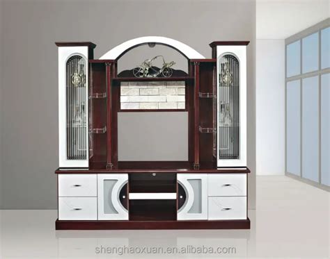 Mdf Red And White Living Room Cabinet Wall Units 815ab Tv Cabinet