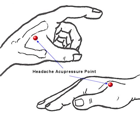 Headache Pressure Point Acupressure Point To Relieve Headaches