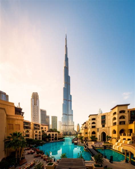 Dubai Downtown Along With Burj Khalifa By Day Dubai