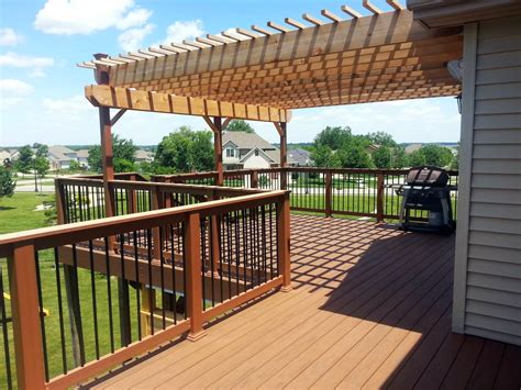 But there are many potential variations on this basic theme. Resurface Decking and Railing, then New Cedar Pergola ...