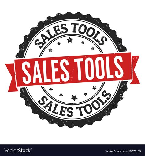 Sales Tools Grunge Rubber Stamp Royalty Free Vector Image