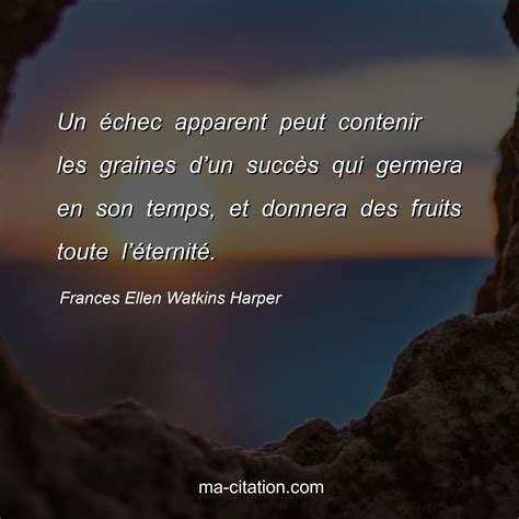 Un échec apparent peut contenir les graines d’un succès qui germera en