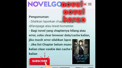 Start now with a free trial. baca novel populer di novel.go - YouTube