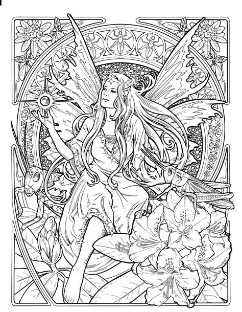 Fairy Printable Coloring Pages