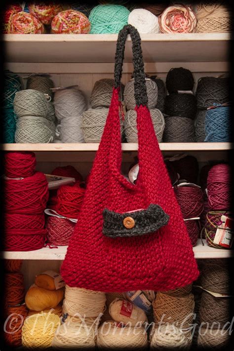 How to loom knit a travel drawstring travel shoe bag with a circular loom. Loom Knit Sling/Bento Bag, Handbag, purse PATTERN ...