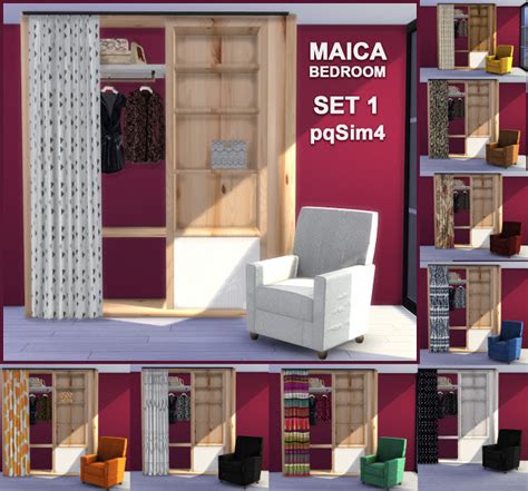 My Sims 4 Blog Maica Bedroom Set And Clutter By Pqsim4
