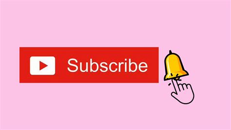 Animated Subscribe Button With Sound Effect Pink