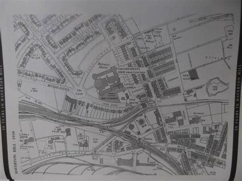 An Old Black And White Map Of A City