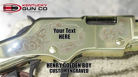 Henry Golden Boy Rifle With Custom Engraving Youtube