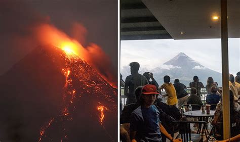 Mayon Tourism Eruption Hundreds Flock To Philippines Danger Zone To