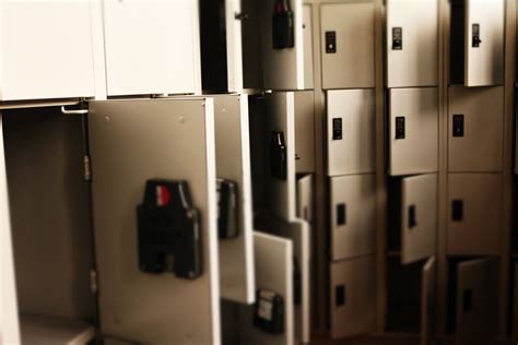 Grey Metal Lockers Is Open · Free Stock Photo