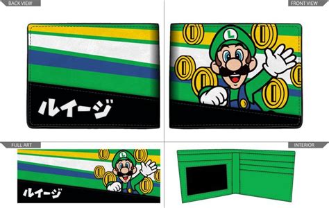 Nintendo Luigi Wallet Super Mario Wallets