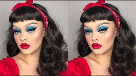 Pin Up Girl Drag Makeup Tutorial Lucy Garland Youtube