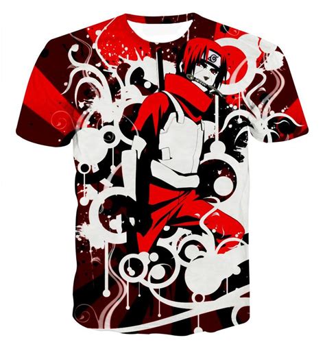 Sasuke Uchiha Weapon And Armor Ready For Fight Trendy Red T Shirt