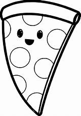 Pizza Cute Coloring Wallpaperaccess Wecoloringpage Skill Wallpapers Very sketch template