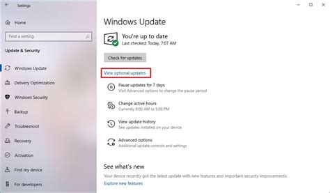 How To Install Optional Updates On Windows 10 Pureinfotech