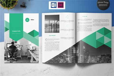 Geometry style design company profile design. Company Profile | Creative InDesign Templates ~ Creative ...