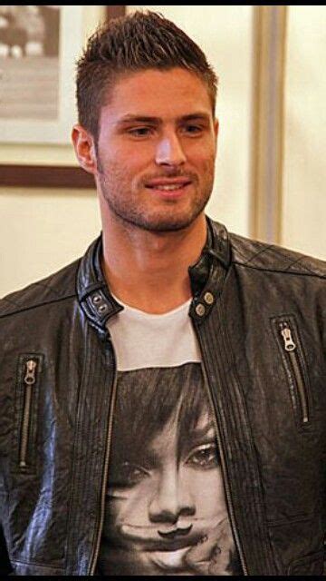 Olivier Giroud Handsome French Arsenal Forward Biker Leather Leather