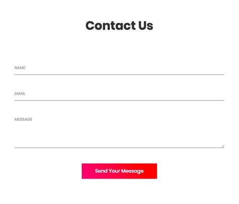 Free Html Css Contact Form Templates