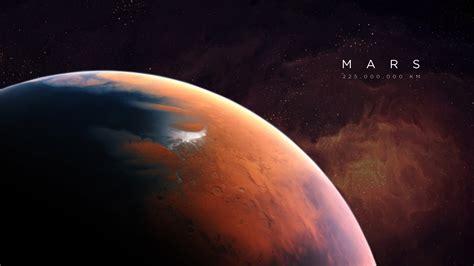 Télécharger fonds d écran planète Mars système solaire de la distance à la planète Mars