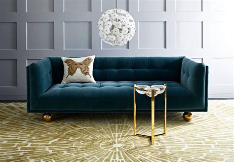 When you yourself have guide racks in your room, you should not be worried about filling them fully with books, make the most of your guide rack space. Claridge Modern Chesterfield Sofa in French Blue Velvet at ...