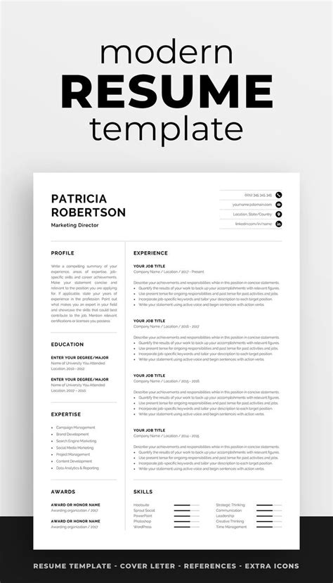 That's why we've got you covered when it comes to creating a flawless curriculum vitae (cv). Resume Example with Headshot Photo + Cover Letter, 1 Page Word Resume Design, DIY CV Example ใน ...