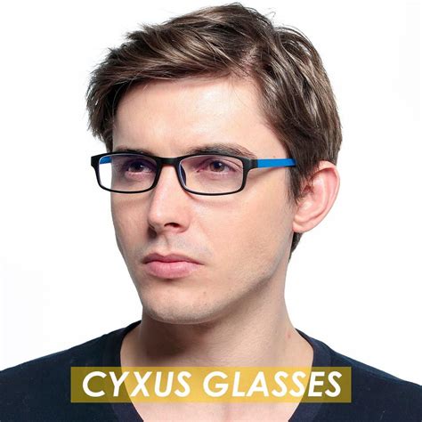 unisex lightweight tr90 cyxus blue light blocking glasses for anti eye strain headache sleep
