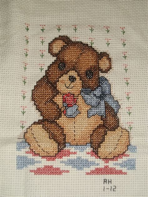 To get the knitting patterns, scroll down the page to the individual pattern you want and click on the link to that pattern. 84 best images about cross stitch teddy bears for babies ...