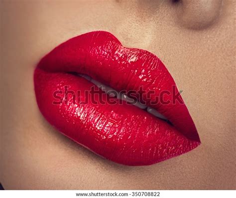 sexy lips beauty red lips makeup detail beautiful make up closeup sensual mouth lipstick or