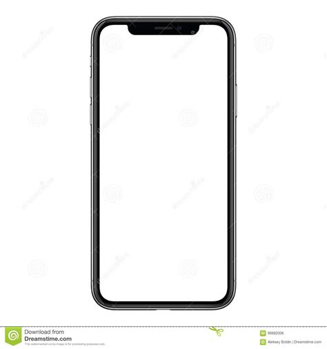Iphone X New Modern Frameless Smartphone Mockup With