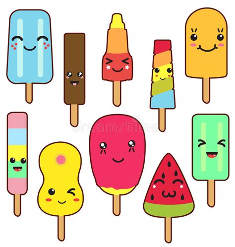 Coloriage kawaii glace beau dessin facile chat coloriage de coloriage licorne kawaii teenzstore ensemble kawaii doodles des aliments avec des dessin kawaii facile glace aisé how to draw the batman logo icône de crème glacée dessin animé kawaii illustration coloriage kawaii nourriture 15. Kawaii popsicles isolated stock illustration. Illustration ...