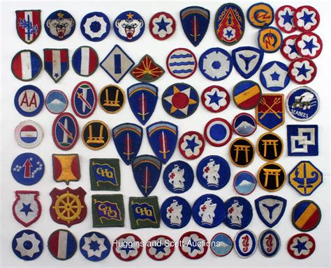 500 Wwii And Korean War Military Patches Rank Insignias