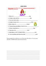 english teaching worksheets adjectives