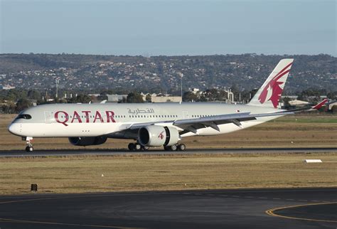Adelaide Airport Movements Qatar Airways A350 900 A7 Ald 1st Visit