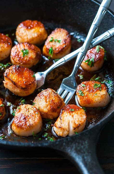 Maybe you would like to learn more about one of these? Sriracha Glazed Seared Scallops - Peas And Crayons