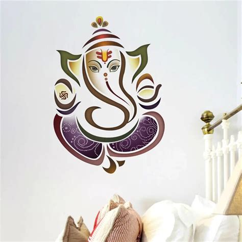 Ganesh Elephant Yoga Studio Decal Wall Decals Stickers Home Decor Vinyl
